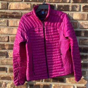 Eddie Bauer Magenta Puffer Size M